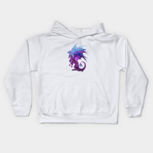 Colorful Pink and Purple Dragon Kids Hoodie